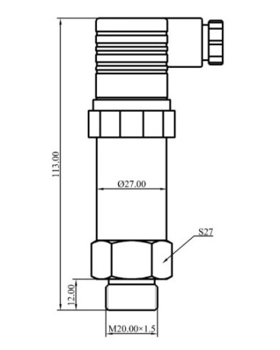 Stable Compact Pressure Transmitter Steam Pressure Transmitter 4 20ma