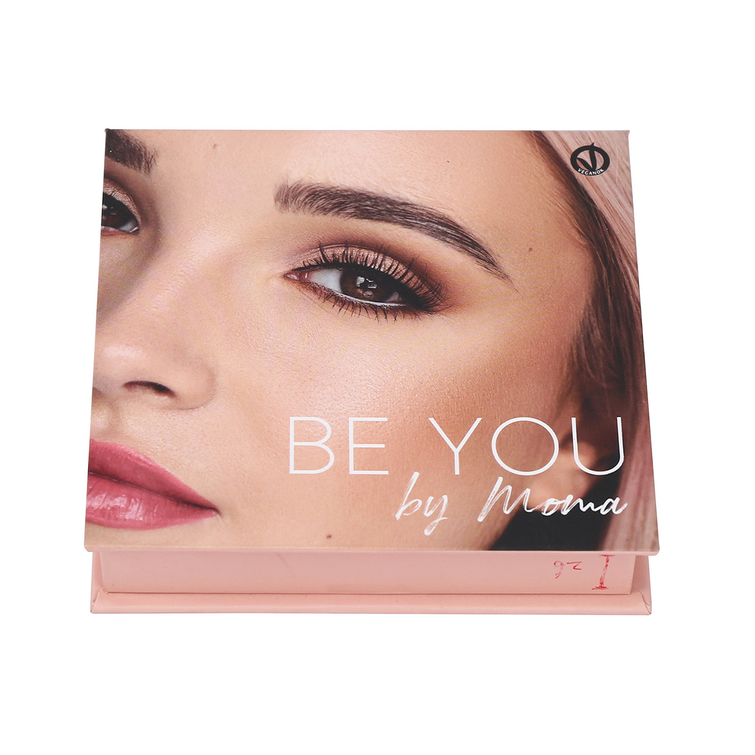 2 Positions Baked Eyeshadow Palette Paper Pantone Makeup Palette With Mirror