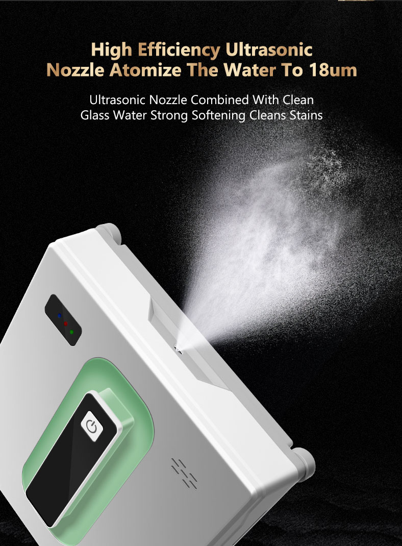 Custom Intelligent Window Cleaning Robot Vacuum Sweeper Machine with 3 mins/m2 Speed