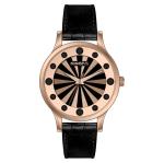 Waterproof Genuine Leather Quartz Watch Alloy Case For Ladies 3ATM
