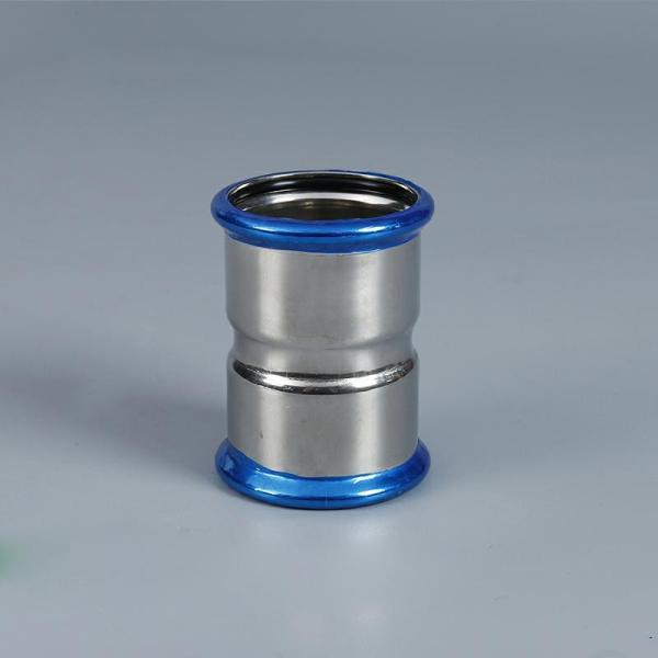 SS304L / SS316L Stainless Steel Press Fittings Straight Coupling Fitting