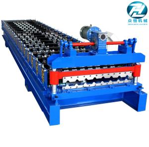China Gear Drive Roofing Sheet Roll Forming Machine High Forming Machine 30-35 m / min wholesale