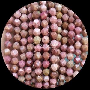China Faceted Gemstone Natural Diamond Shape Rhodonite Amazonite Loose Strand Beads wholesale