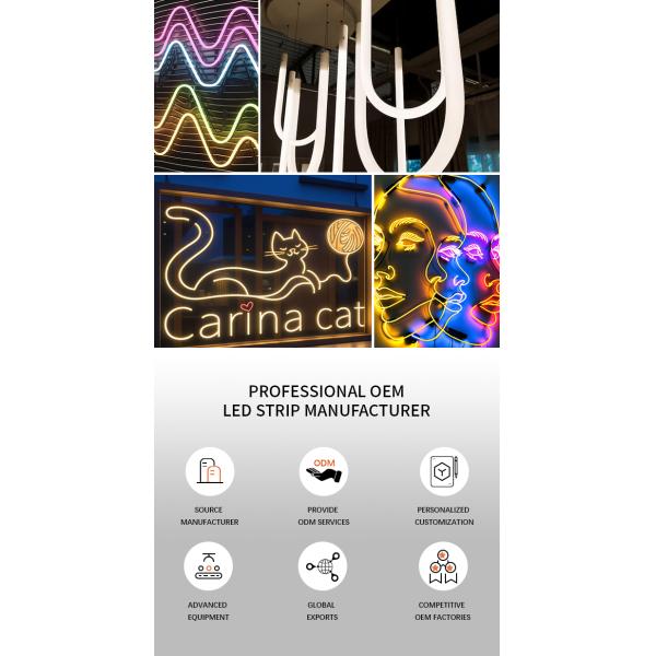 UV Resistant Silicone Circular LED Neon Flex 360° IP67 Flexible Neon LED Strip Light