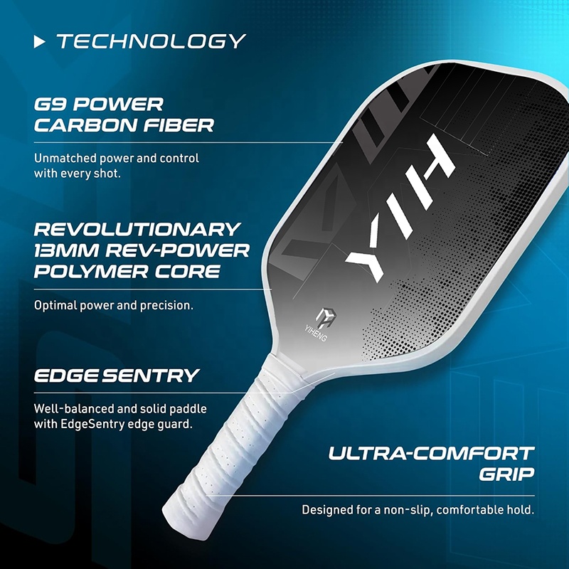 Beginner's Pickleball Paddle T700 Carbon Fiber Racket with XL Size and USAPA Approval