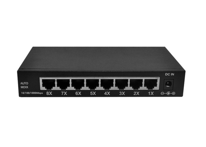 ​10 100M 8 Port Fast Ethernet Switch External Power Adapter Supply Fiber Ethernet Switch