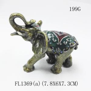 China elephant trinket box alloy jewelry box home decoration jewelry box wholesale