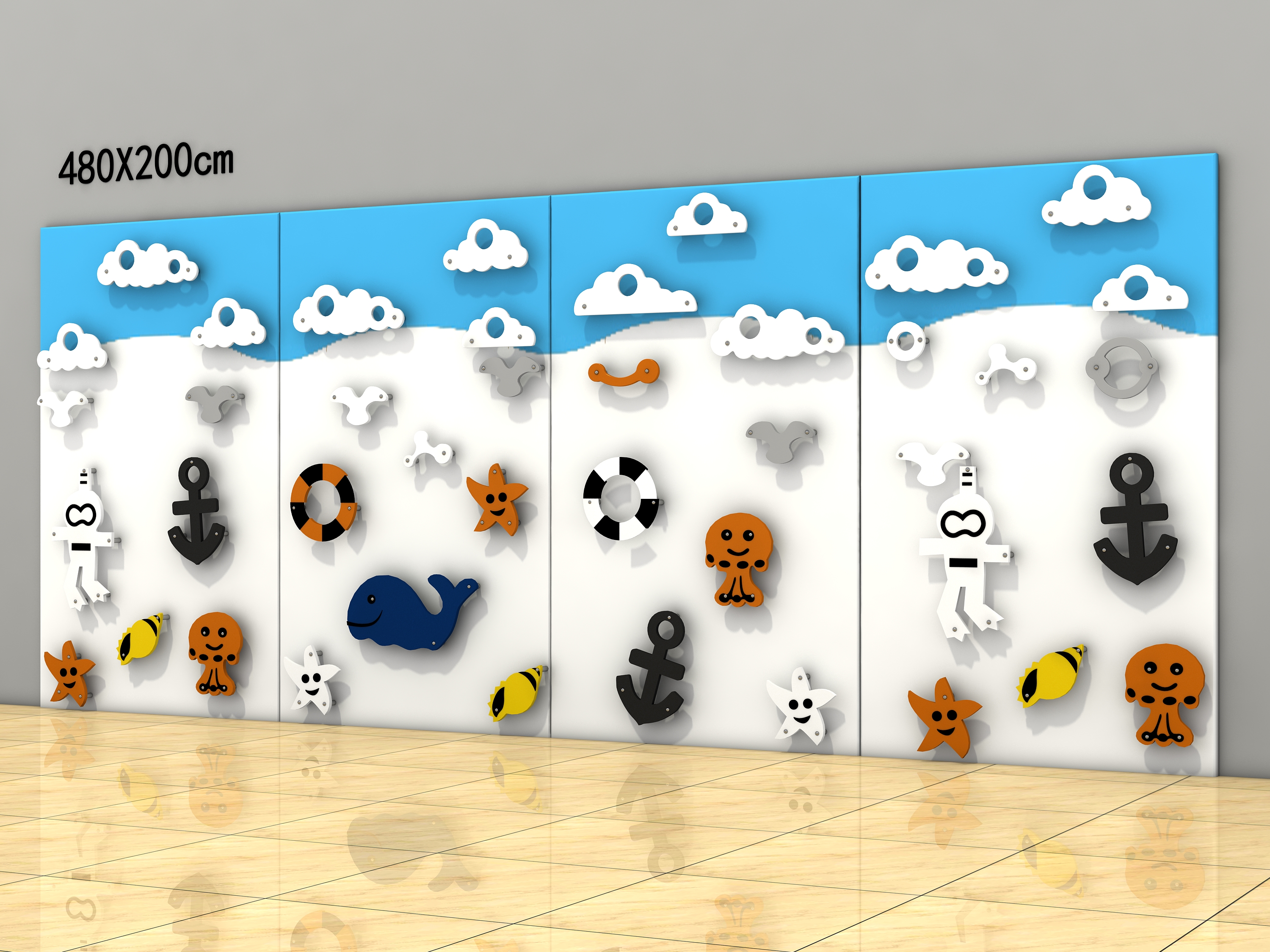 NO Inflatable Custom Kids Climbing Wall for Outdoor Play in Park and Yard