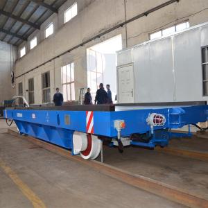 China Industry Metallurgy Material Handling Trolley , 50T Motorized Rail Cart wholesale