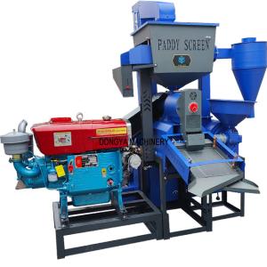 China 20hp Combined Commercial Rice Mill Machine With Elevator Lifter wholesale