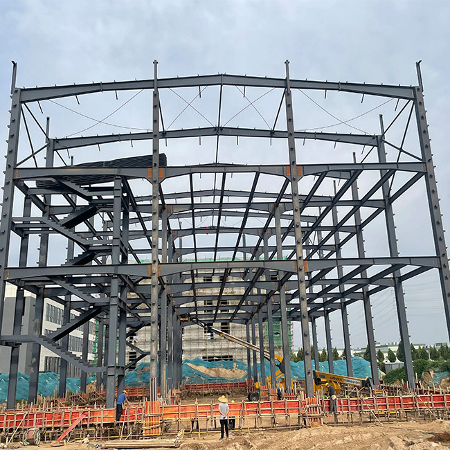 Prefabricated Modular Building , Industrial Iron Steel Building Construction