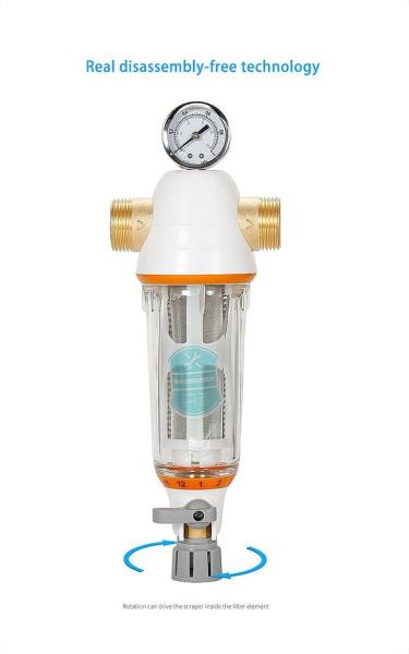SS316L Household Water Purifier Washable Flushable Sediment Water Filter 40