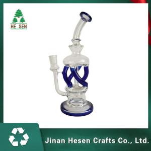 China Recycler Hookah 26cm Borosilicate Weed Herb Bong wholesale