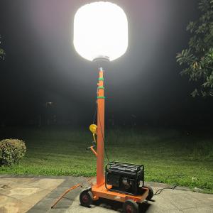 China Telescopic Mobile Portable Light Tower Generator 1400W Led Balloon Lamps 224000lm wholesale