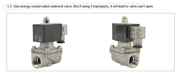 Low Pressure 3/8" 1/2" 3/4" Stainless Steel NC 2/2 Water Solenoid Valve 12v