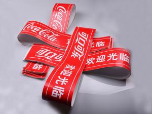 China Print custom high quality PVC vinyl indoor outdoor brand Advertising sticker wholesale
