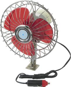 China YF207B Red And Silver Chrome Car Cooling Fan12V / 24V For Vehicle wholesale