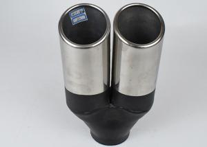 China Carbon Fiber 60mm Inlet 90mm Outlet Dual Exhaust Muffler Tip wholesale