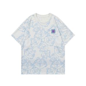 China Summer Short Sleeve T Shirt Cartoon Printed Half Sleeve Boys Casual Loose Shirt wholesale