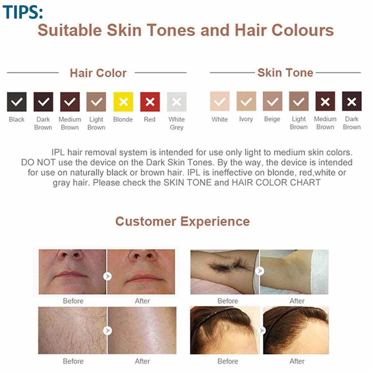 FDA IPL Cooling 350000 Flashes Home Laser Hair Removal Device