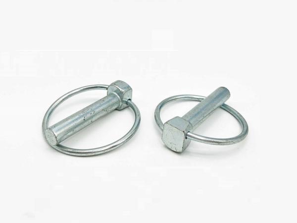 5/16'' Lynch Pin Lock Safety Linch Pins Carbon Steel White Zinc Effective Length