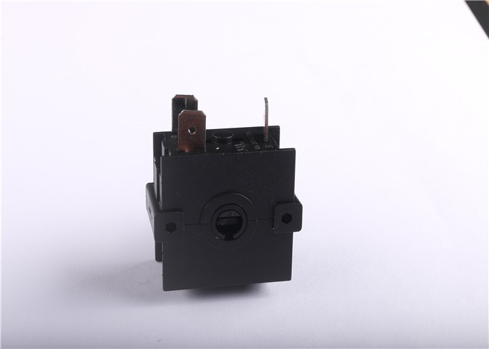 3 Pins Rotary Selector Switch 3A 6A 125V 250V AC , 50MΩ Max Contact Resistance