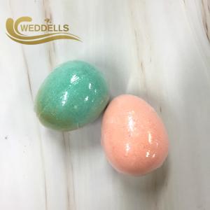 China Egg Shape Custom Bath Bombs / 70g Private Logo Label Bubble Bath Ball wholesale