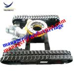 Hydraulic crawler rubber track undercarriage system for custom undercarriage