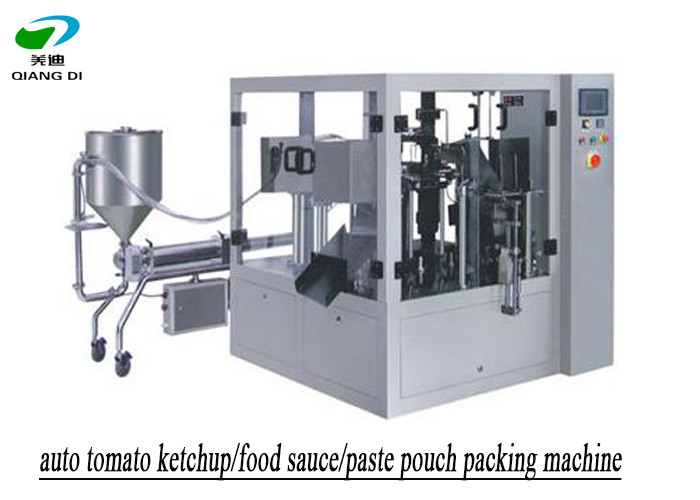 industrial automatic tomato ketchup/food sauce/butter paste pouch filling and packing machine