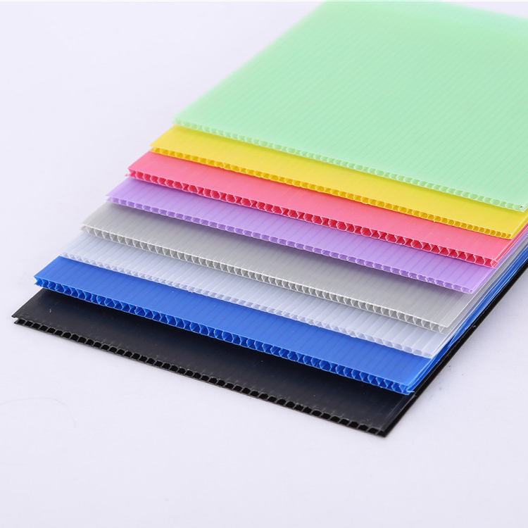 A4 Nuc Asparagus Corrugated Plastic Sheet Box With UV Coating