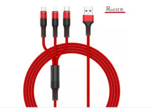 China Red Black Multi Phone Charger Cable 0.5A Customized Length Fast Charging wholesale