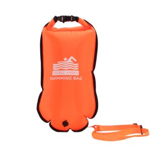 China Nylon PVC Fabric 36x70cm Open Water Swimming Float Bag wholesale