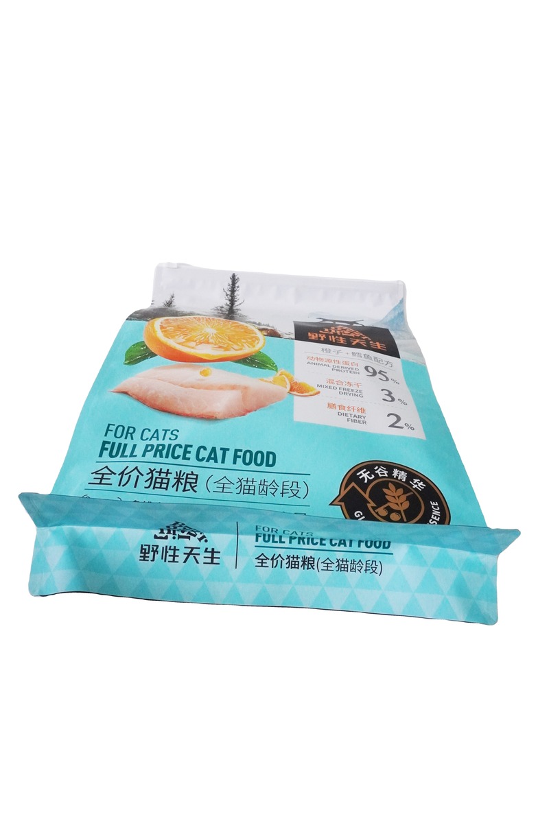 Moisture Proof Laminated Printing Foil Flat Bottom With Zipper Top Packaging Bag