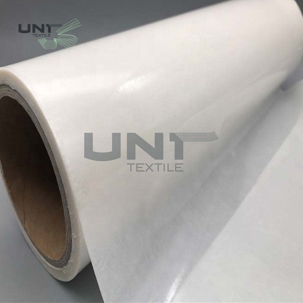 Transparent Slip Hot Melt Adhesive Film Fused Interlining For Garment