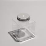 Square Plastic PET Bottle Juice Bottles Disposable Boba Tea Bottle With Reusable