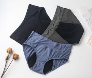 China Plus Size 4 Layer Leak Proof Full Protection Physiological Brief Panties Absorbent Women Menstrual Period Underwear wholesale