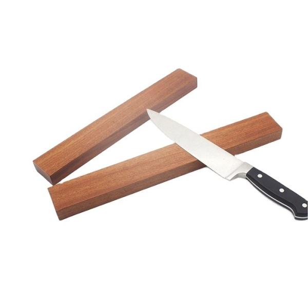 Oak Wood Magnetic Knife Holder Wall Mount Space-Saving Kitchen Accessory 680