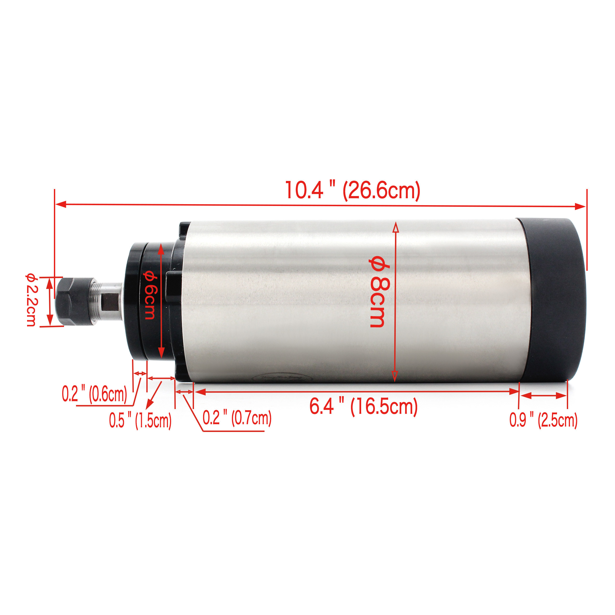 1500W Air Cooling CNC Spindle Motor ER16 Collet 1.5KW 220V For CNC Wood Engraving