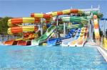 Water Park Swimming Pool Equipment Fiberglass Water Slide Set