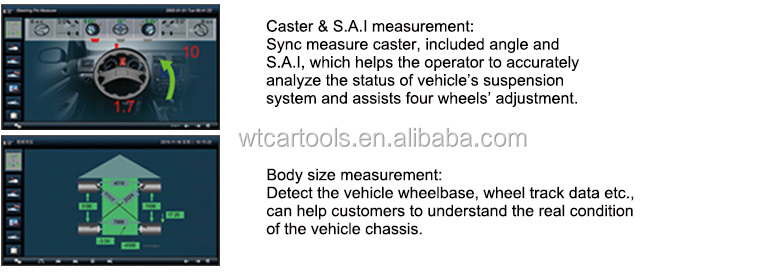 High Precision 5D Wheel Alignment System 5 Cameras Work With Secondar Jack