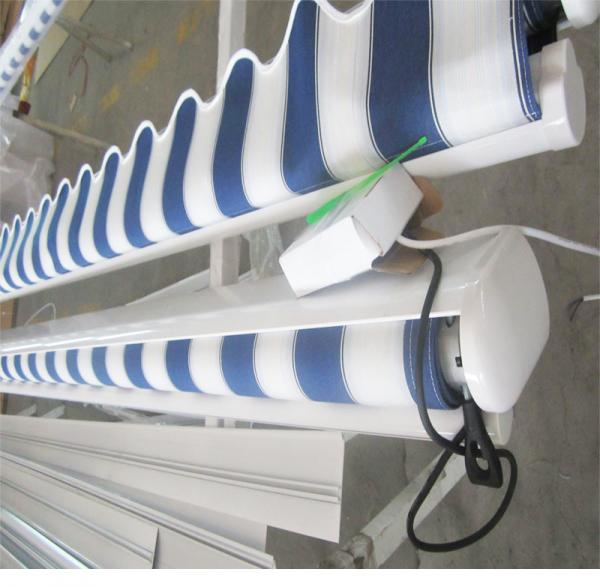 Retractable Drop Arm Window Awnings Outdoor Aluminium Heavy Duty