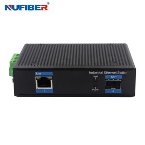 China SFP Slot Unmanaged Industrial Switch 1000Mbps With Aluminum Alloy Material wholesale