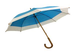 China Sturdy Extension J Stick Wooden Handle Umbrella Auto Open Wind Resistant wholesale