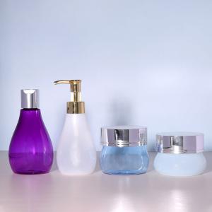 China 150ml 160ml PET Empty Bottle Purple Refillable Plastic Bottle Cosmetic wholesale
