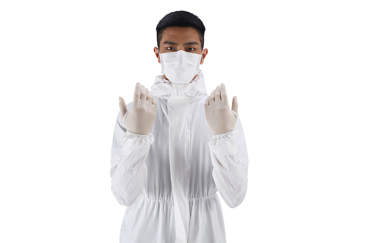 OEM ODM Latex Powdered Surgical Gloves / Synthetic Latex Gloves