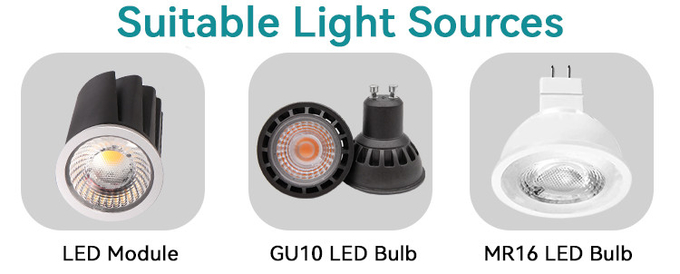 DIY Black Gold Recessed Spotlight For Commercial Lighting | Anti-Glare Design