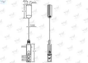 China Ceiling Mounted Art Cable Hanging System / Wire Suspension Kit For Gallery Display wholesale