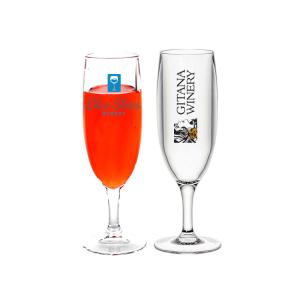 China Premium Recyclable Plastic Champagne Glasses 180ml 6oz Unbreakable wholesale