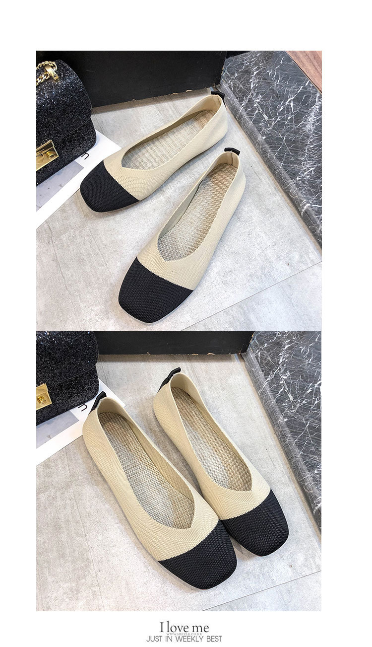 Wholesale Lightweight Knit Woven Shoes 2021 Breathable Flat Shoes For Women New Styles