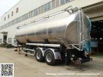 Aluminum Alloy Wheat Flour Bulk Tanker with Tipping Hydraulic Cylinder (6000USG